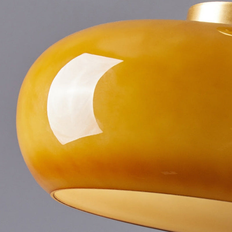 Vintage Rund Loftlampe i Glas - Tidløs Elegance & Belysning