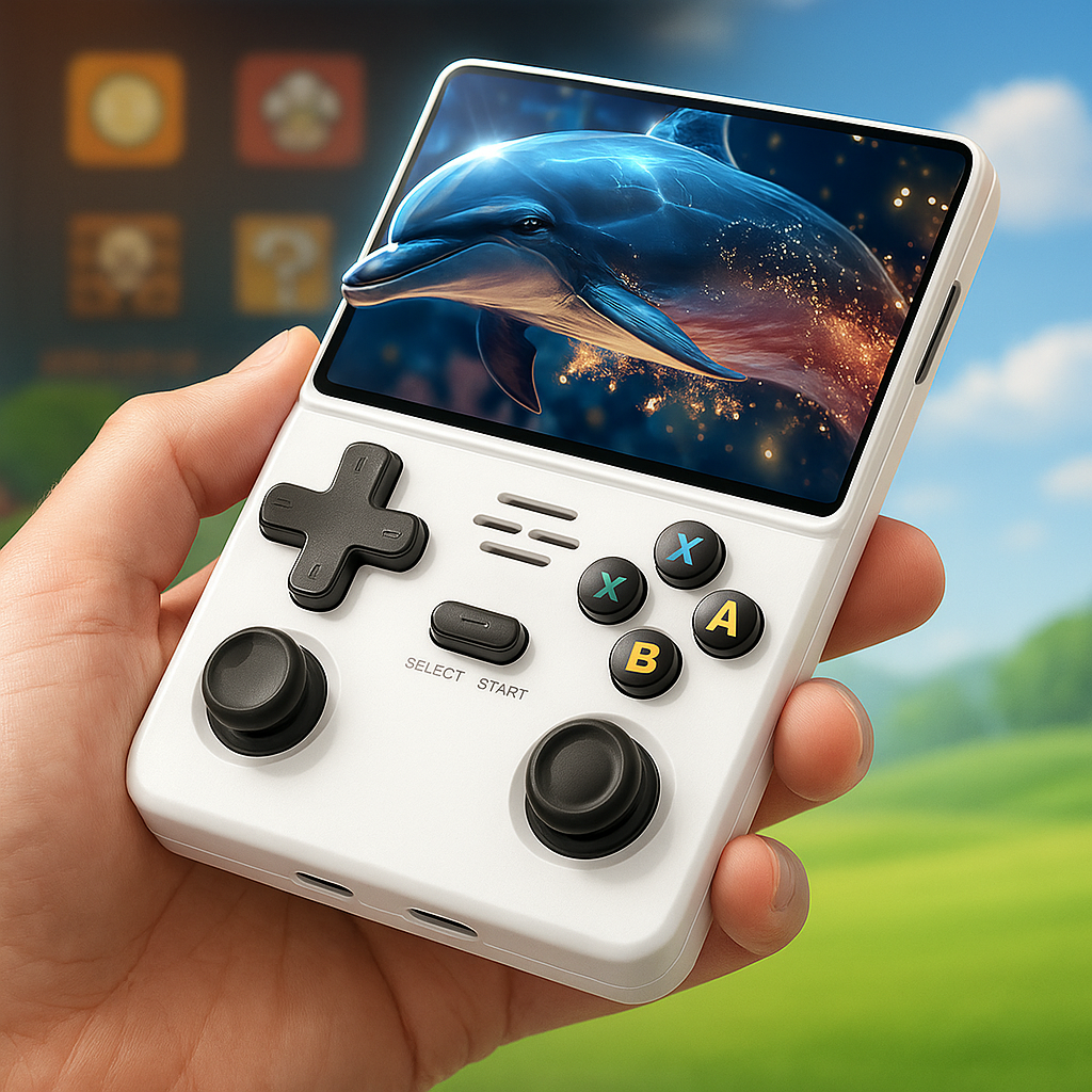 Bärbar Retro Gaming Konsol – Handhållen Spelenhet