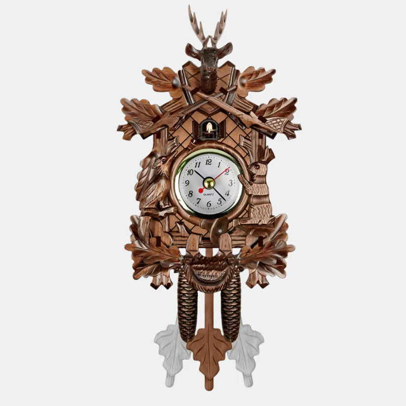 Retro Vægur med Pendul - Klassisk Design til Moderne Hjem