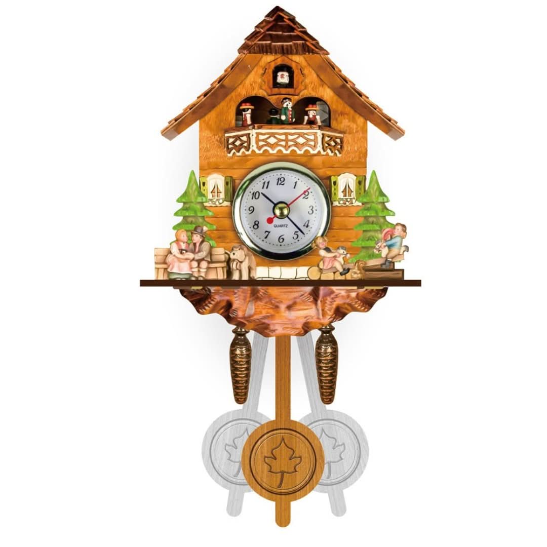 Retro Vægur med Pendul - Klassisk Design til Moderne Hjem