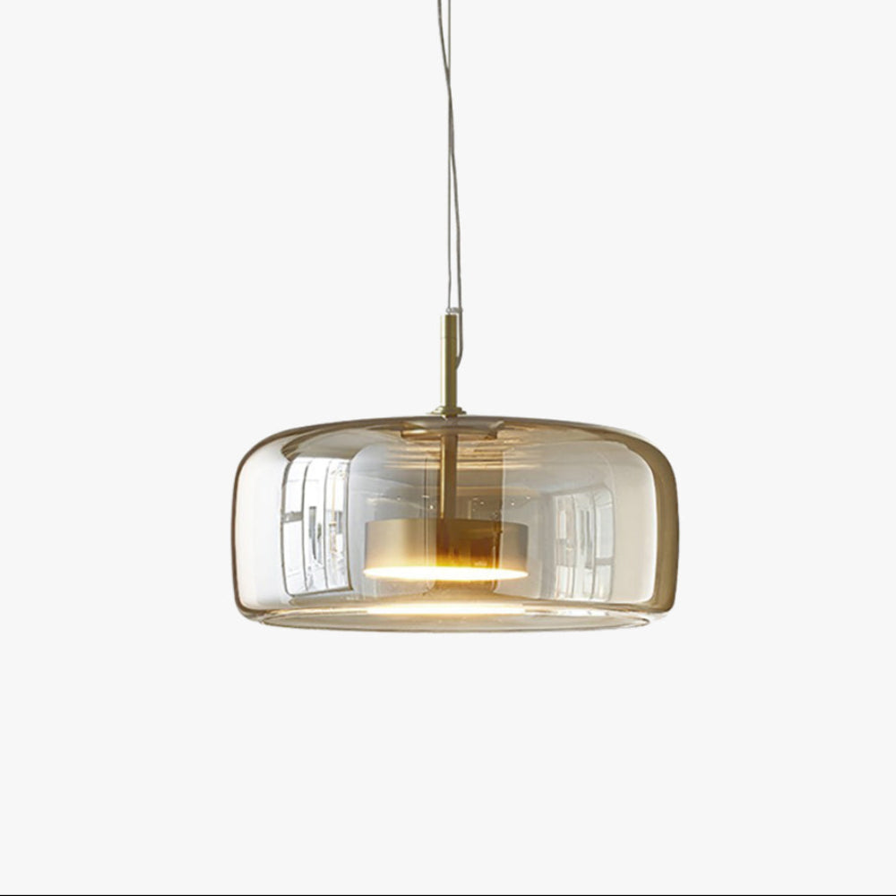 Guldfärgad Retro LED Pendel med Energioptimerad Belysning