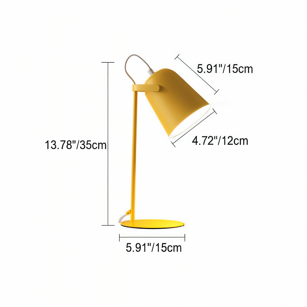 Justerbar LED Bordslampa med Vridbar Design och Ögonvänligt Ljus