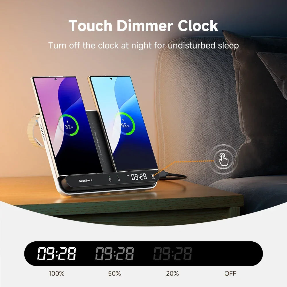 Trådløs Oplader til Samsung – Hurtig Opladning & Minimalistisk Design