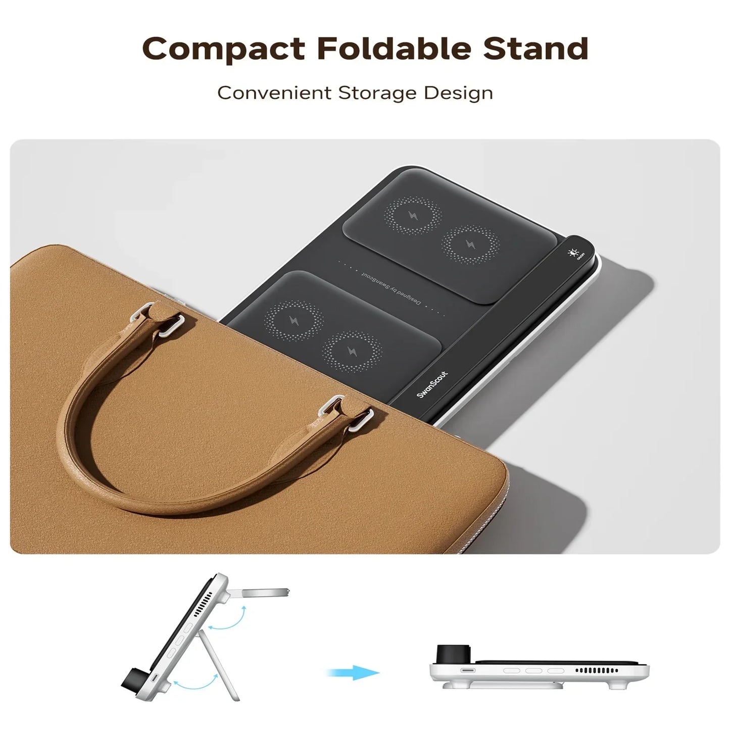 Trådløs Oplader til Samsung – Hurtig Opladning & Minimalistisk Design