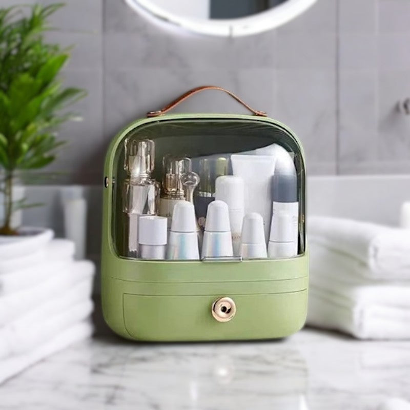 Vandtæt Makeup Organizer med Flere Rum - Stilfuld Opbevaring