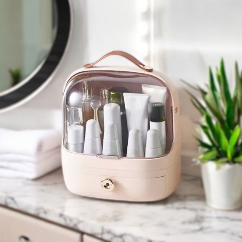 Vandtæt Makeup Organizer med Flere Rum - Stilfuld Opbevaring