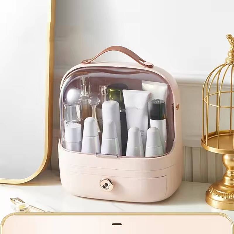 Vandtæt Makeup Organizer med Flere Rum - Stilfuld Opbevaring