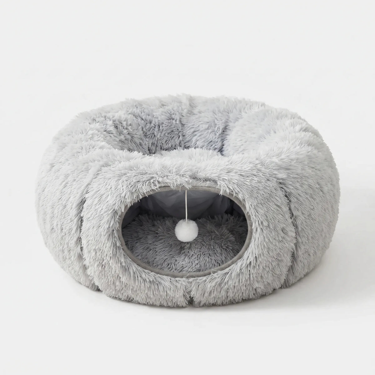 Kattehus med tunnel - rundt design
