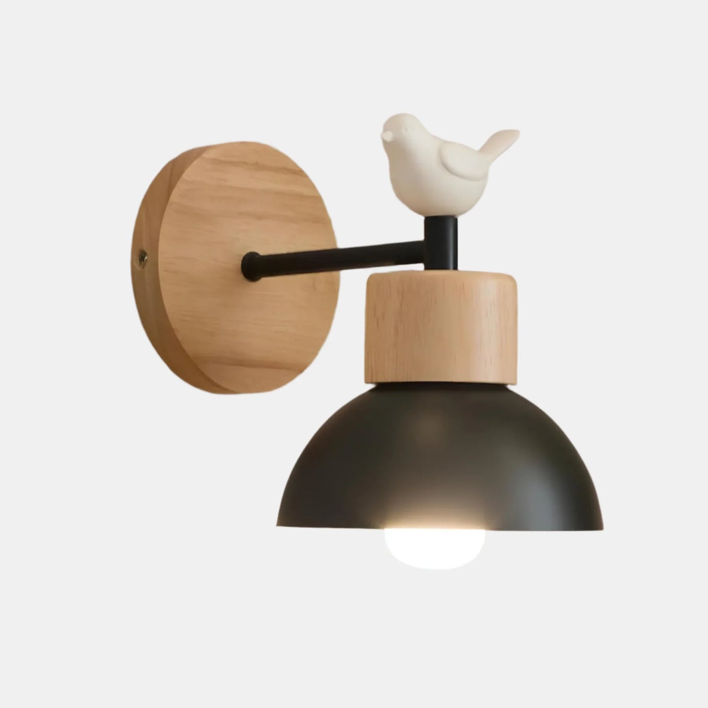 Stilren Vägglampa med Träupphängning för Mys och Elegans