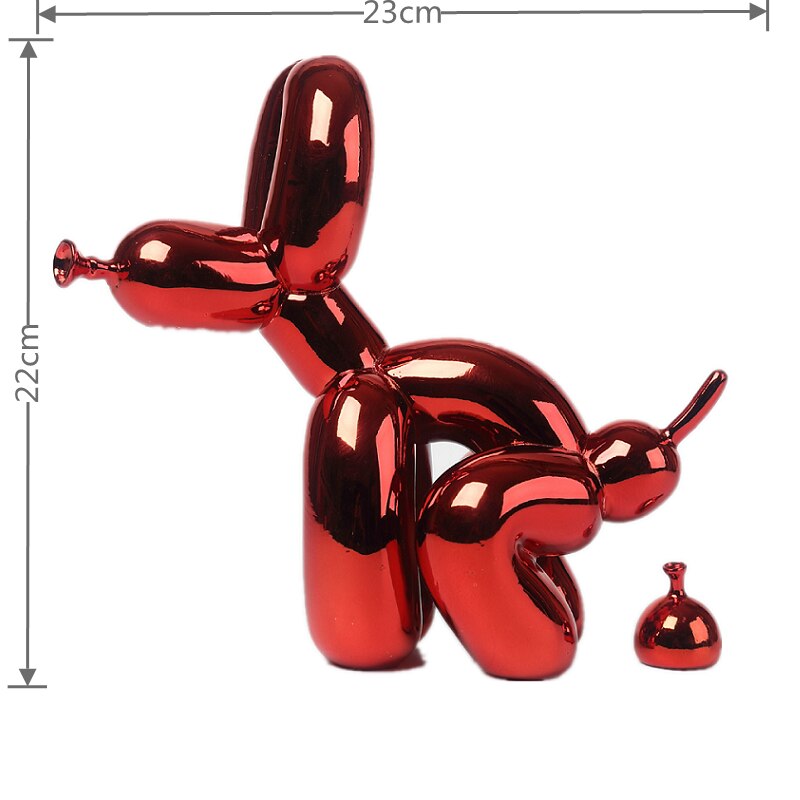 Resin Figur af Ballonhund