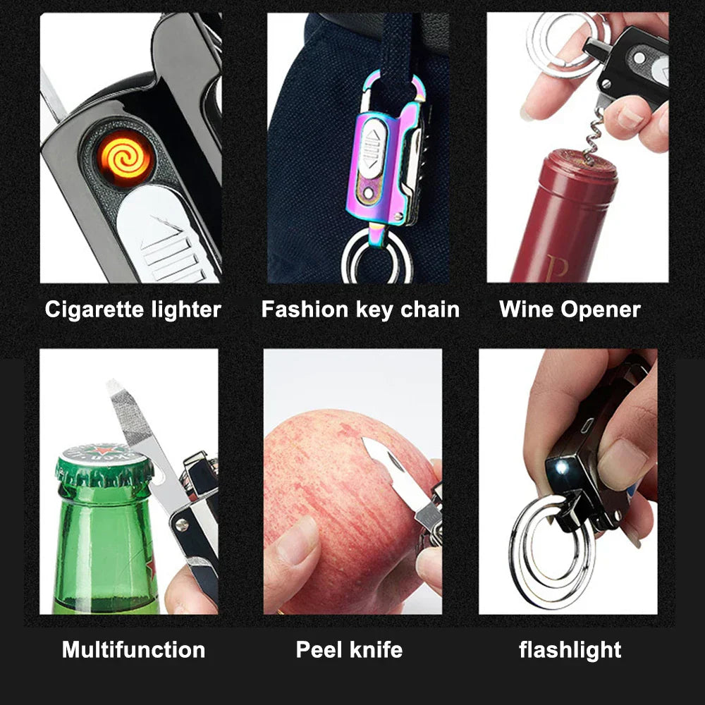 Multifunktionelt Nøglering Lighter