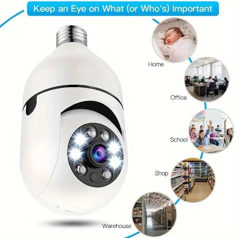 360° Overvågningskamera med nattsyn og intelligent sikkerhedssystem