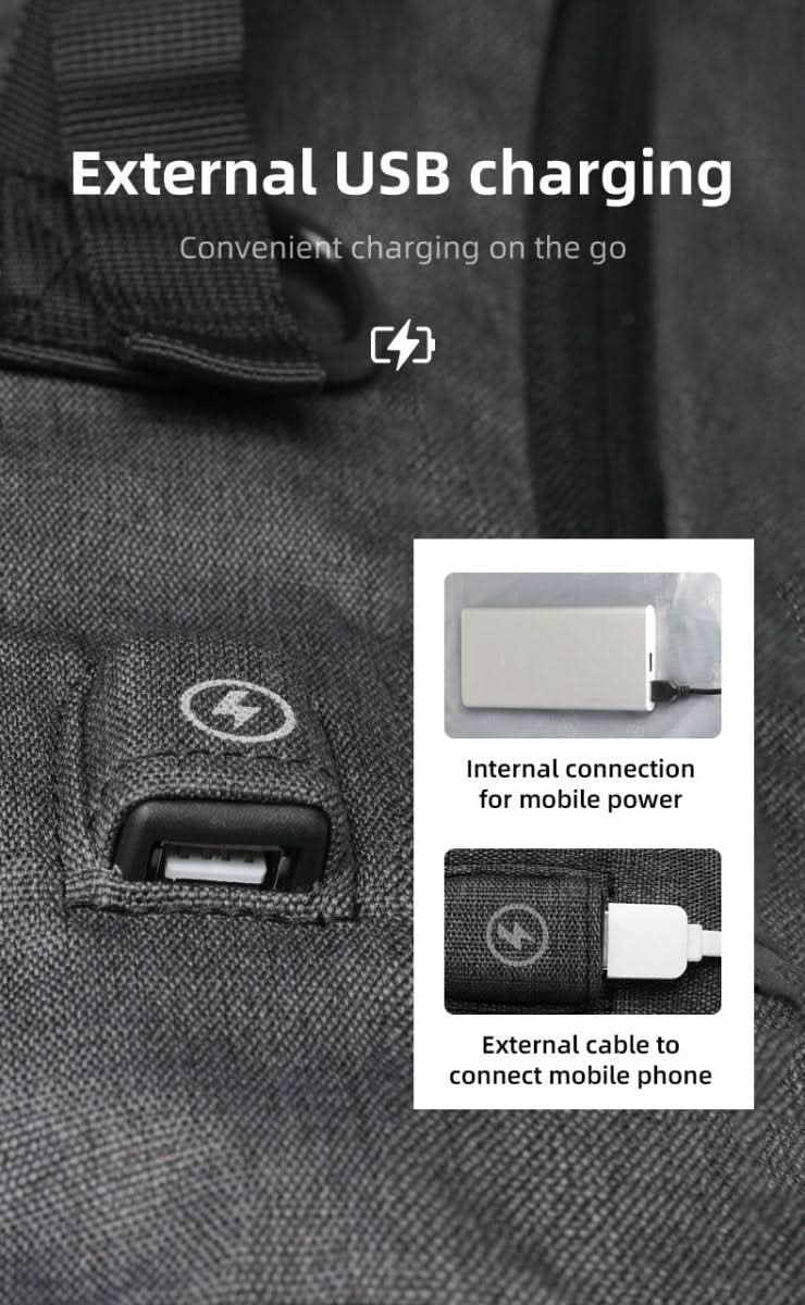 Multifunktionel rygsæk til udendørs brug med USB-port
