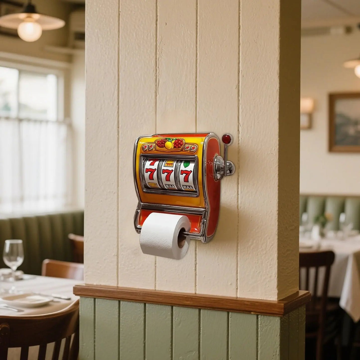 Slotmaskine toiletpapirholder