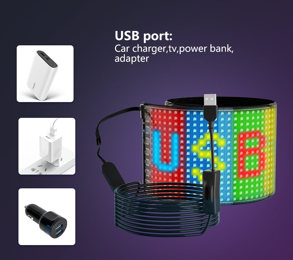 RGB Display Fleksibel Pixel Smart Panel