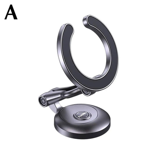 Justerbar sammenklappelig magnetisk ring telefonholder til bil