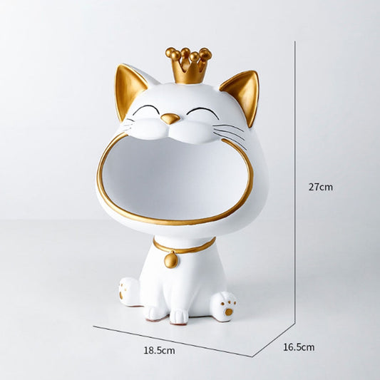 Opbevaringsboks med Fortune Kitty Statue til hjemmet