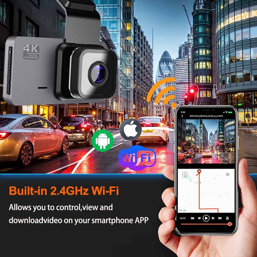 Sikker Kørsel Bil Dash Cam Parkeringsovervågning