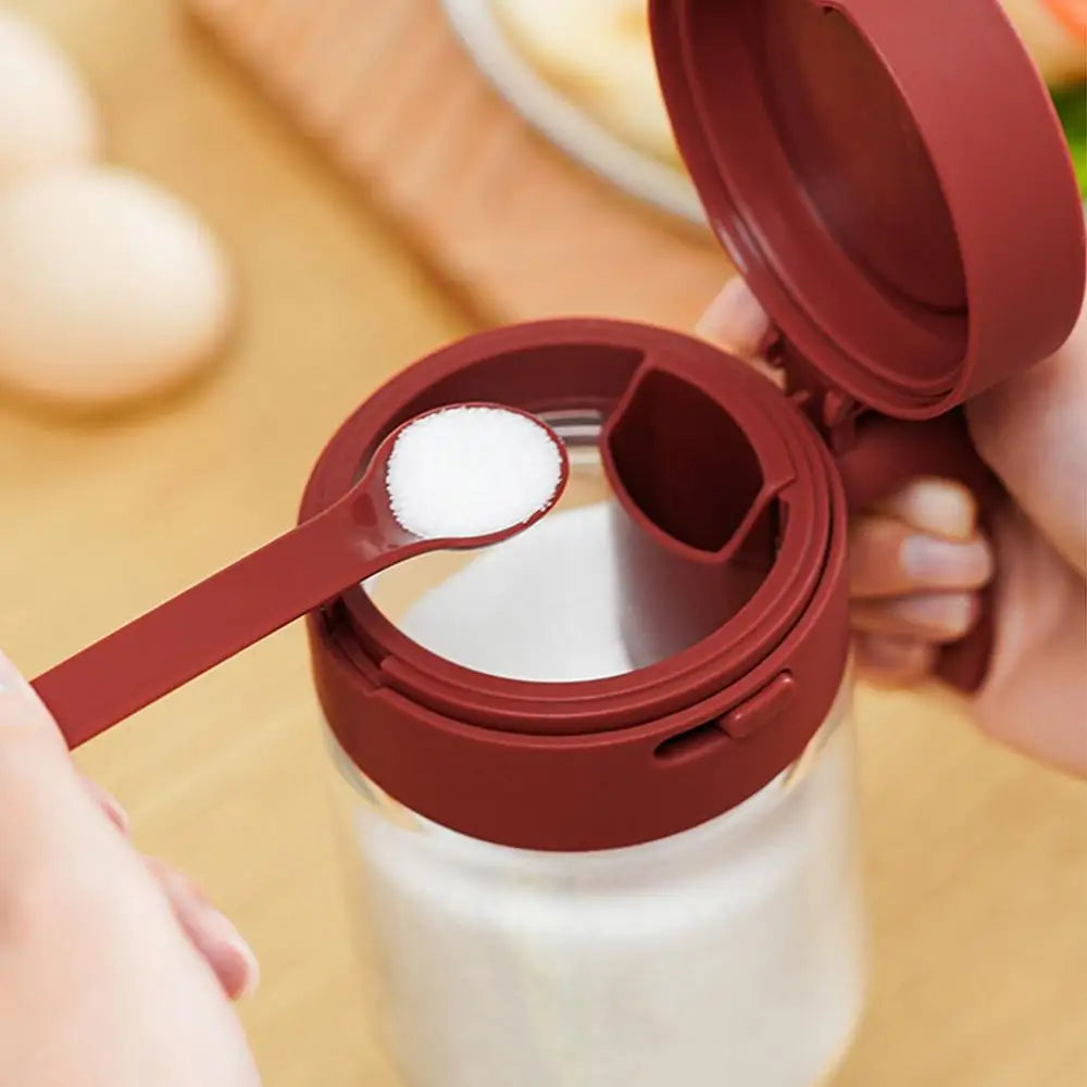 Transparent Glas Låsbart Tætning Glas med Ske