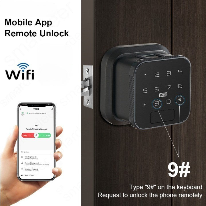 Nyckelfri Smart Wifi elektroniskt fingeravtryckslås
