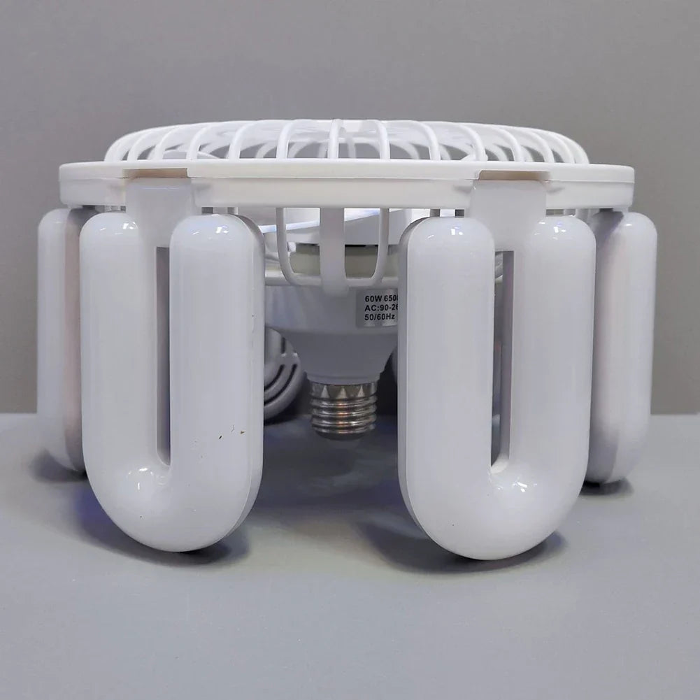 Stille Justerbar Fjernbetjening Loft Foldebar Ventilator Lampe