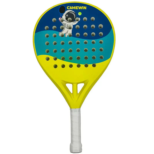 Junior Padel- og Tennisbat, 50% Kulstof, 50% Glasfiber, letvægt