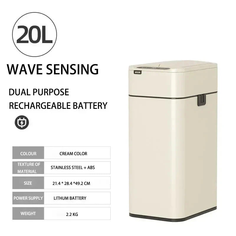 Smart Rustfrit Stål Automatisk Sensor Affaldsspand