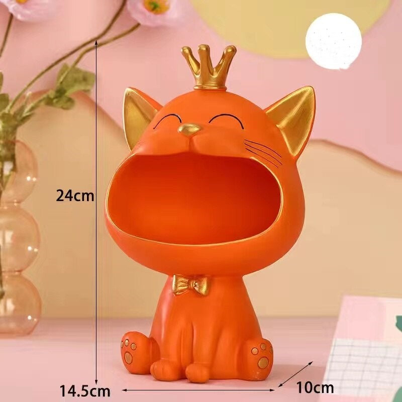 Förvaringslåda med Fortune Kitty-staty för hemmet