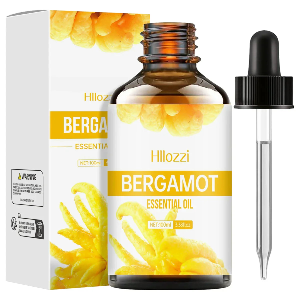 Bergamott eterisk olja för hårvård, hudvård och diffuser