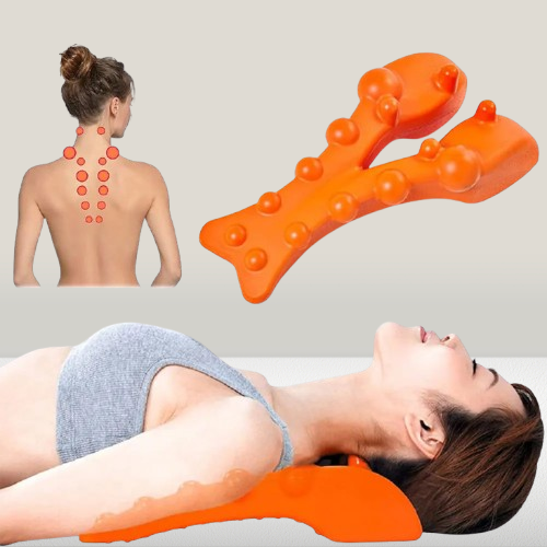 Inbyggd nackmassageapparat med tryckpunkter