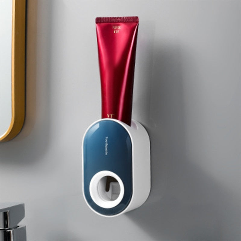 Elegant Väggmonterad Tandkrämshållare och Dispenser