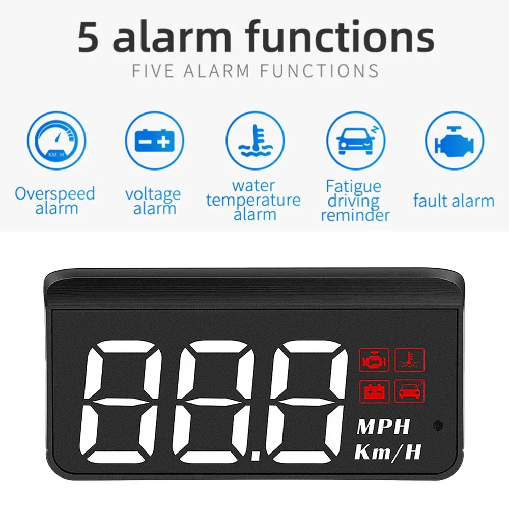 Digital HUD System Forrude Bil Speedometer