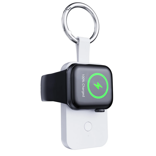 Powerbank til Apple Watch | Kompakt 1000mAh nøglekæde-oplader til rejse og dagligt brug