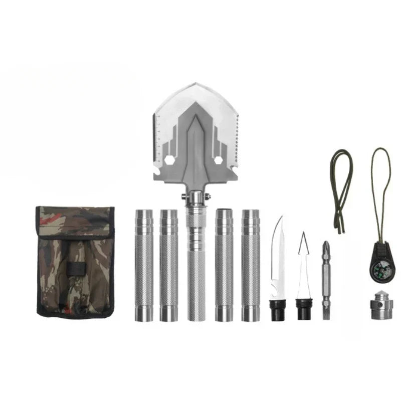 Multifunktionell utomhus camping spade