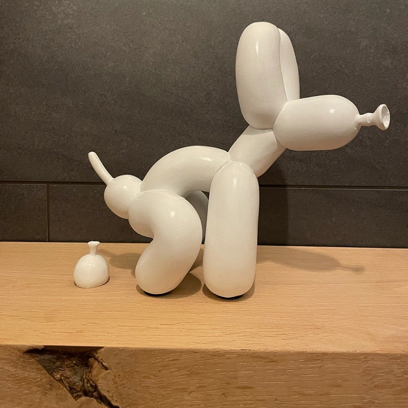 Resin Figur af Ballonhund