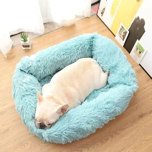 Læg til rette: Lang pels seng til hunde og katte - Vaskbar hundesofa