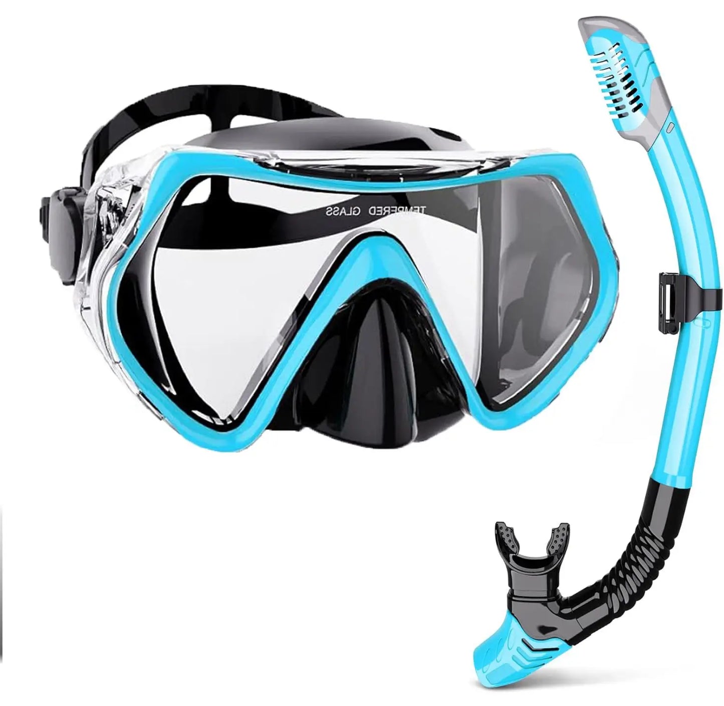 Professionelt snorkelset med panoramisk visning til voksne