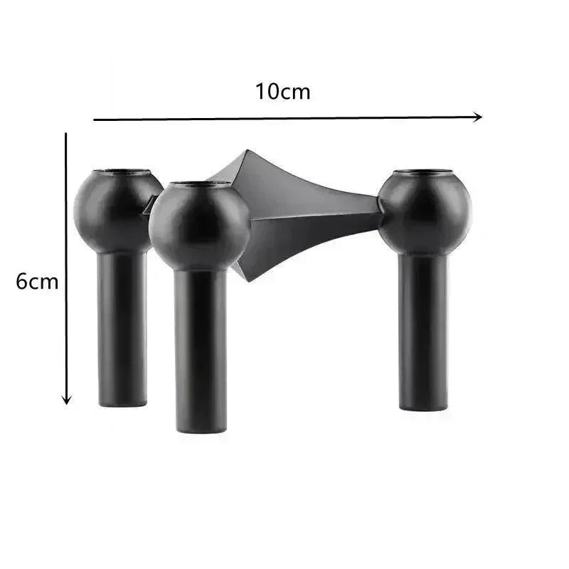 Modulære Metallysestager med Skulpturelt Design