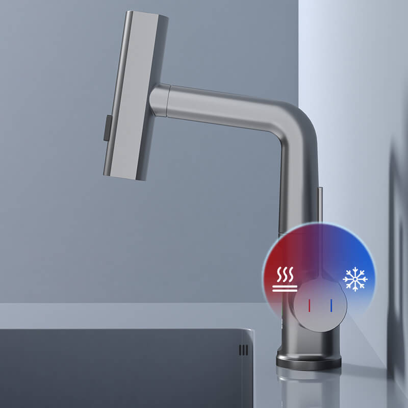 WaterMaster Fleksibel LED Køkken & Bad Vandhane – 360° Drejelig, Udtziehbar Slange & 5 Sprøjteindstillinger