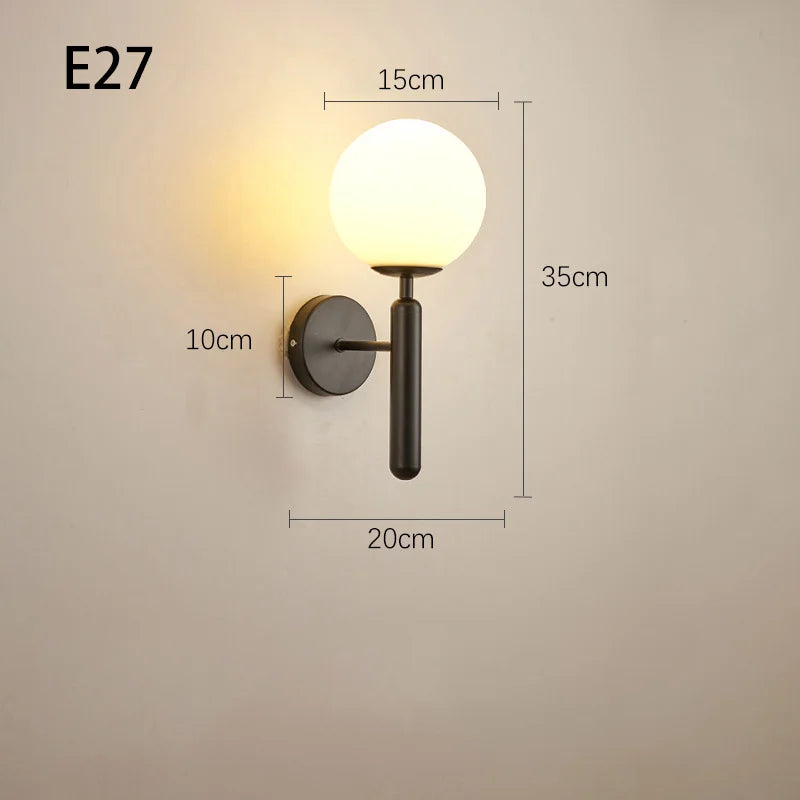 Stilren LED Væglampe med E27 Fatning - Moderne Design