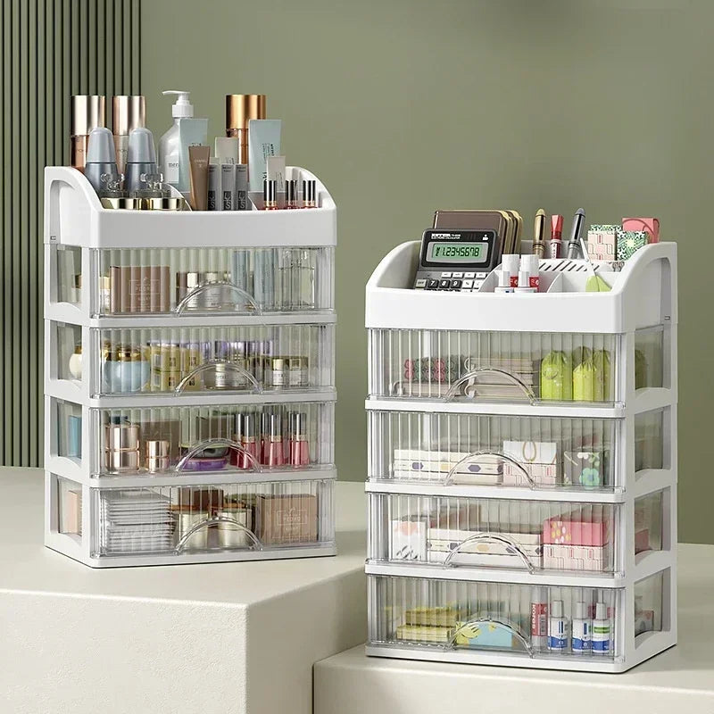 Gennemsigtig Makeup Organizer i Akryl - Klar Design