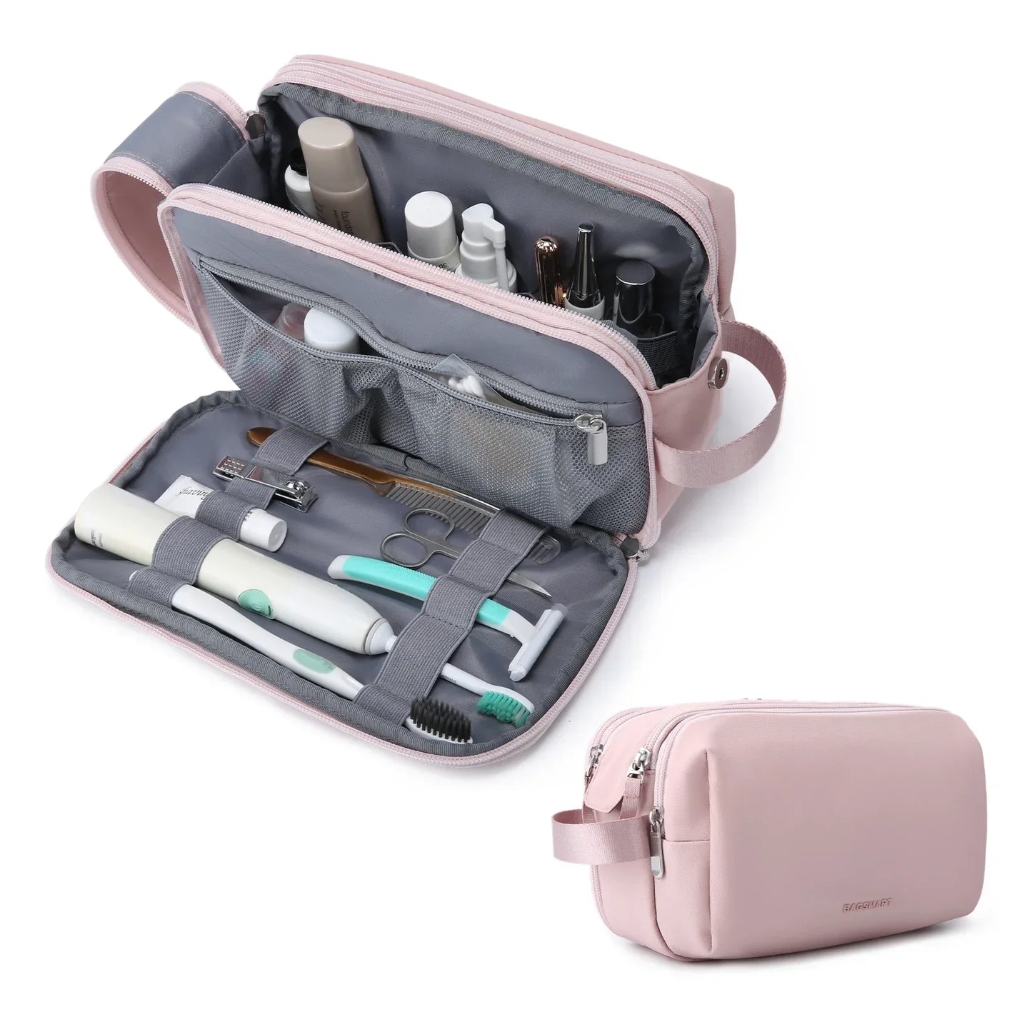 Vandtæt Kosmetikpung til Mænd og Kvinder | Letvægts i S/M/L | Rejsetilbehør til Pleje og Makeup | Unisex Rejseorganisator