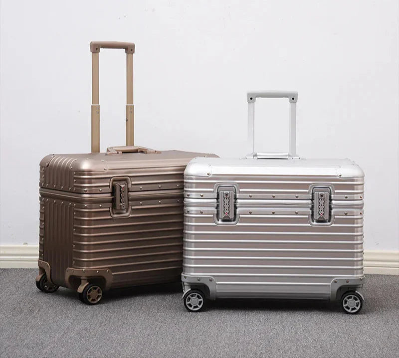 Elegant resväska i aluminium-magnesium – Rivea