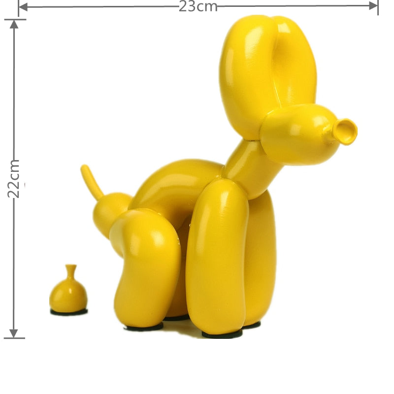 Resin Figur af Ballonhund