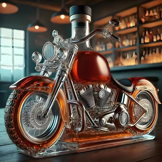 Whisky Decanter i Motorcykel Design til Hjemmebar