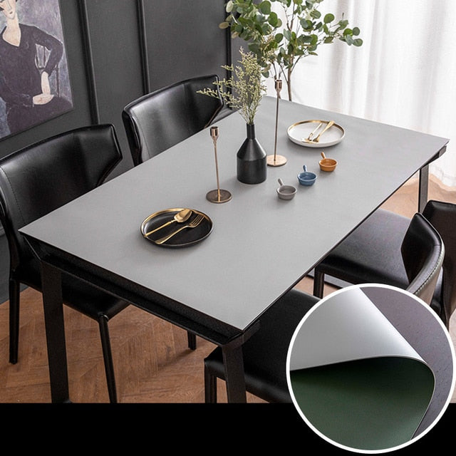 Nordisk Minimalistisk Vattentät Bordsmatta i Läder
