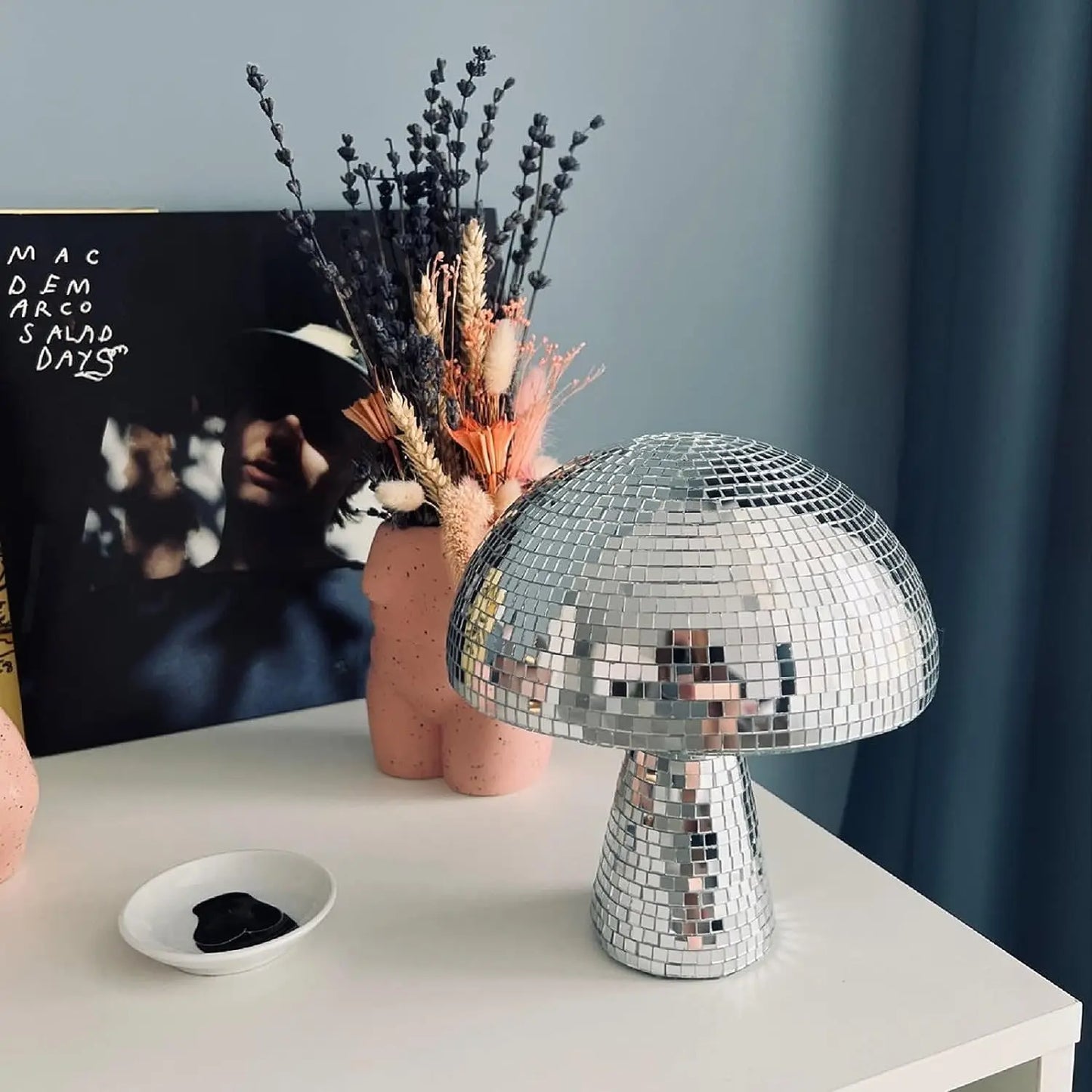 GlowSphere svamp discokula | Lyxig bordsdekoration med spegeleffekt
