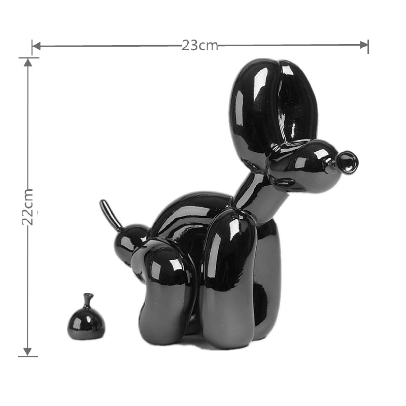 Resin Figur af Ballonhund