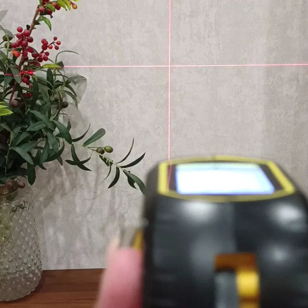 Laseravståndsmätare för precisa mätningar inomhus | Lätt att använda, CE/FCC/RoHS