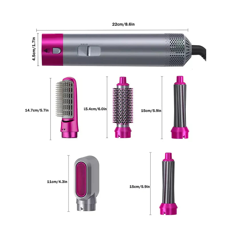 All-in-One Hårtørrer og Styler – GlamorWave